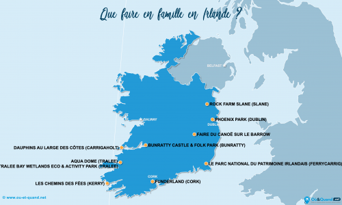 Carte Irlande : En famille en Irlande