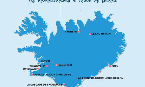 Carte Islande : Lieux et sites naturels incontournables en Islande