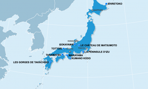 Carte Japon : hors des sentiers battus au Japon