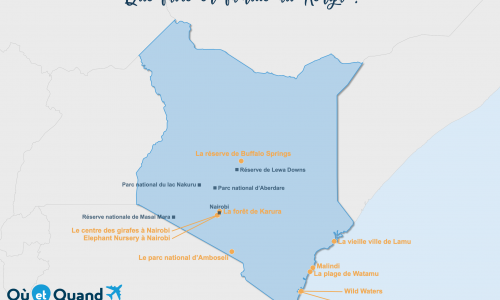 Carte Kenya : Le Kenya en famille