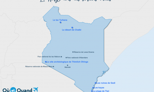 Carte Kenya : Le Kenya hors des sentiers battus