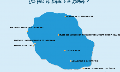 Carte Réunion : En famille à la Réunion