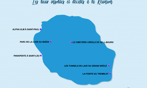 Carte Réunion : Insolite à la Réunion