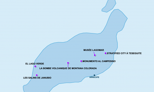 Carte Lanzarote : Insolite à Lanzarote