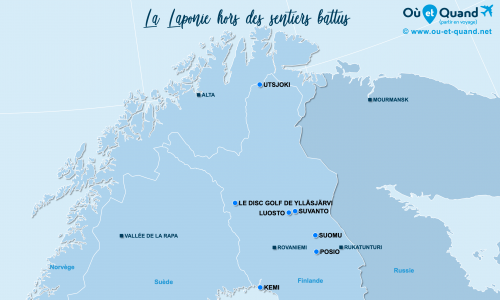 Carte Laponie : hors des sentiers battus en Laponie