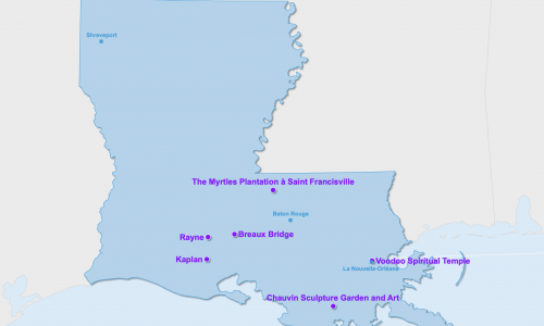 Carte Louisiane : Insolite en Louisiane