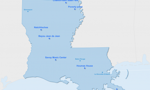 Carte Louisiane : hors des sentiers battus en Louisiane