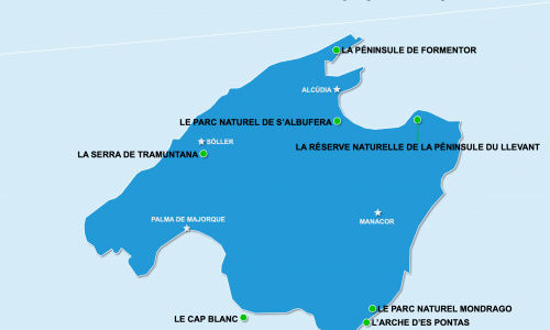 Carte Majorque : Nature à Majorque