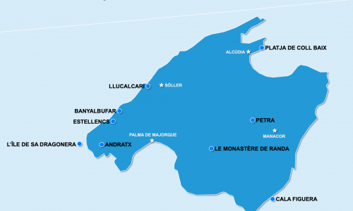 Carte Majorque : Majorque hors des sentiers battus
