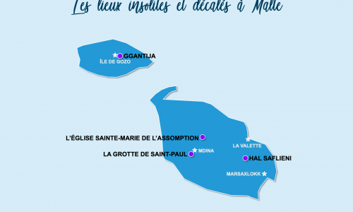 Carte Malte : Malte insolite