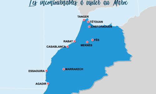 Carte Maroc : Les incontournables au Maroc