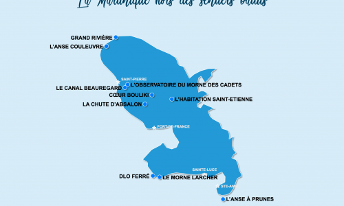 Carte Martinique : hors des sentiers battus en Martinique