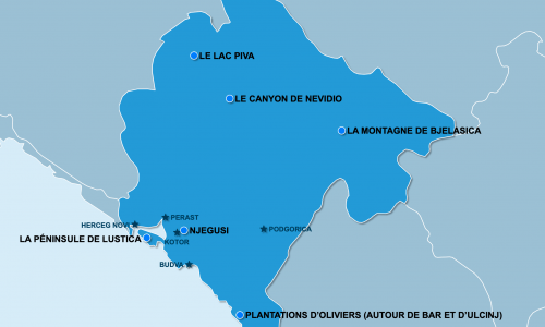 Carte Monténégro : hors des sentiers battus au Monténégro