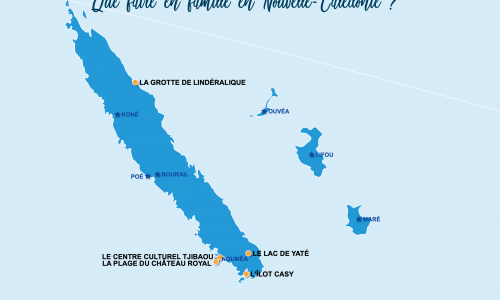 Carte Nouvelle-Calédonie : En famille en Nouvelle-Calédonie