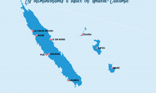 Carte Nouvelle-Calédonie : Les incontournables en Nouvelle-Calédonie