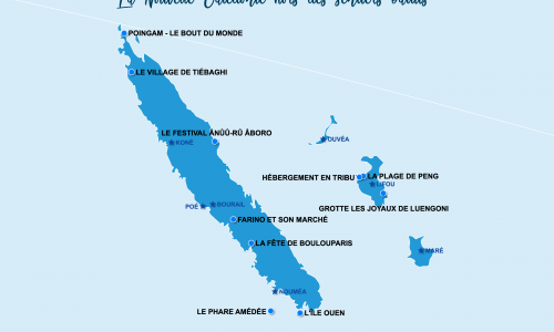 Carte Nouvelle-Calédonie : La Nouvelle-Calédonie hors des sentiers battus