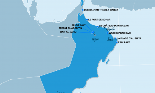 Carte Oman : Oman hors des sentiers battus