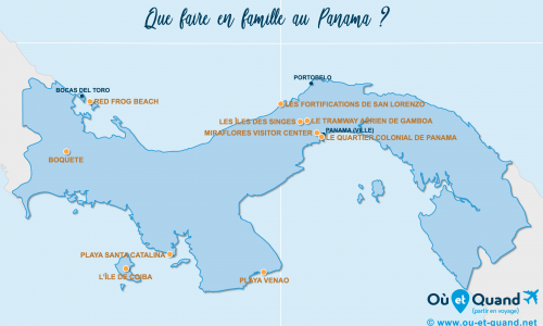Carte Panama : En famille au Panama