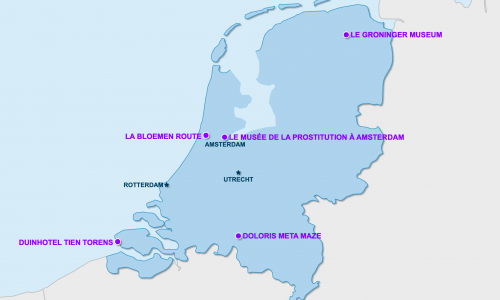 Carte Pays-Bas : Insolite aux Pays-Bas (Hollande)