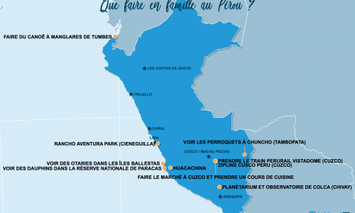 Carte Pérou : En famille au Pérou