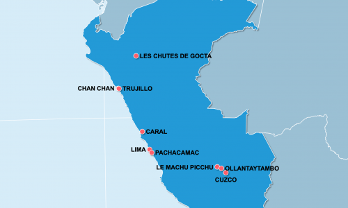 Carte Pérou : Les incontournables au Pérou