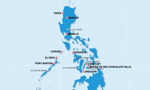 Carte Philippines : Les incontournables aux Philippines