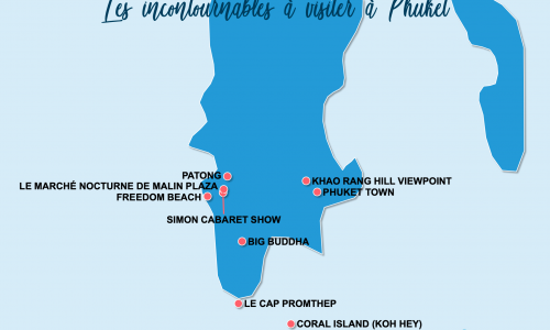Carte Phuket : Les incontournables à Phuket