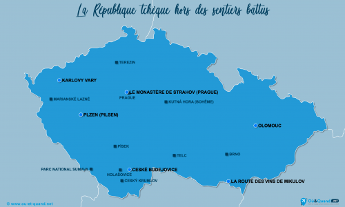 Carte République tchèque : hors des sentiers battus en République tchèque