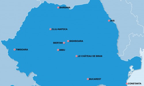 Carte Roumanie : Les incontournables en Roumanie