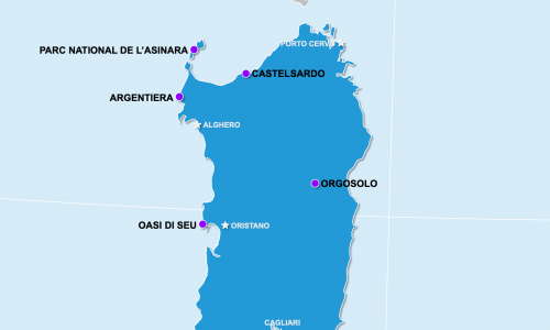 Carte Sardaigne : La Sardaigne insolite