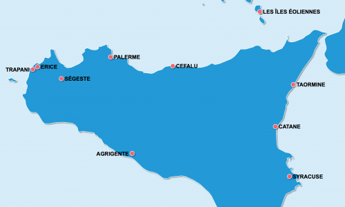 Carte Sicile : Lieux et sites naturels incontournables en Sicile