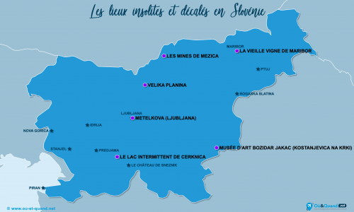 Carte Slovénie : Insolite en Slovénie