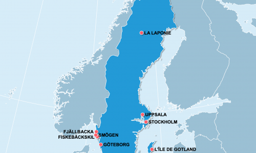 Carte Suède : Lieux et sites naturels incontournables en Suède