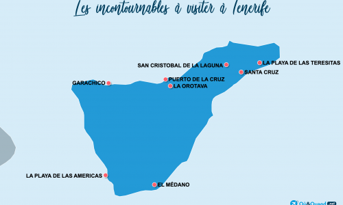 Carte Tenerife : Les incontournables à Tenerife