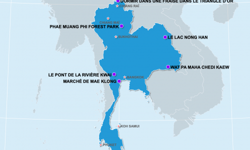 Carte Thaïlande : Insolite en Thaïlande