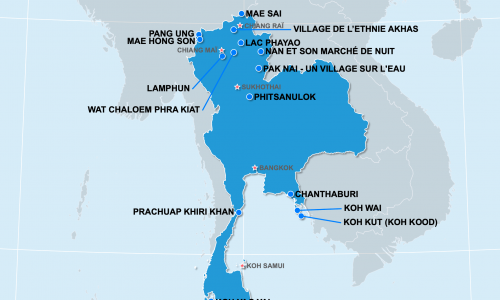 Carte Thaïlande : hors des sentiers battus en Thaïlande