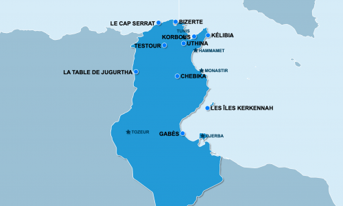 Carte Tunisie : hors des sentiers battus en Tunisie