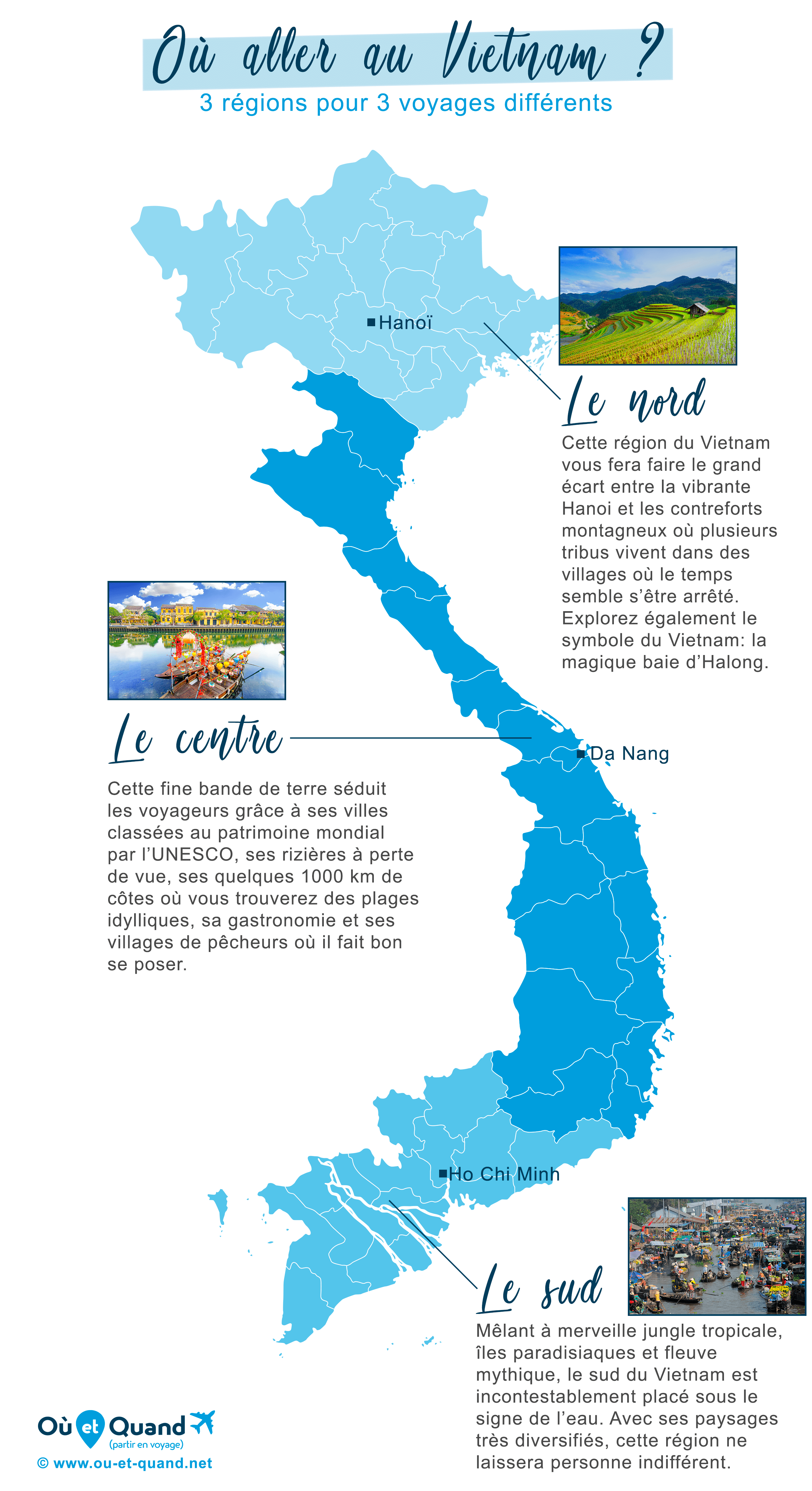 Notre sélection des régions où aller au Vietnam