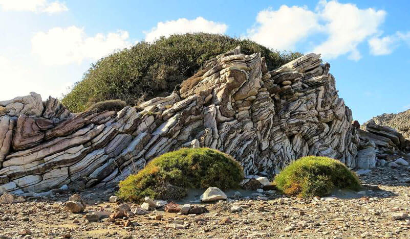 La plage d’Agios Pavlos