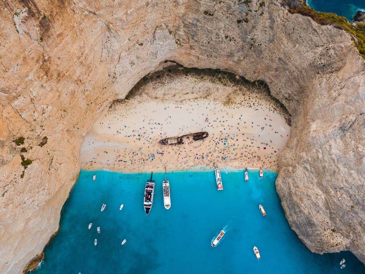 La baie du naufrage (Zante)