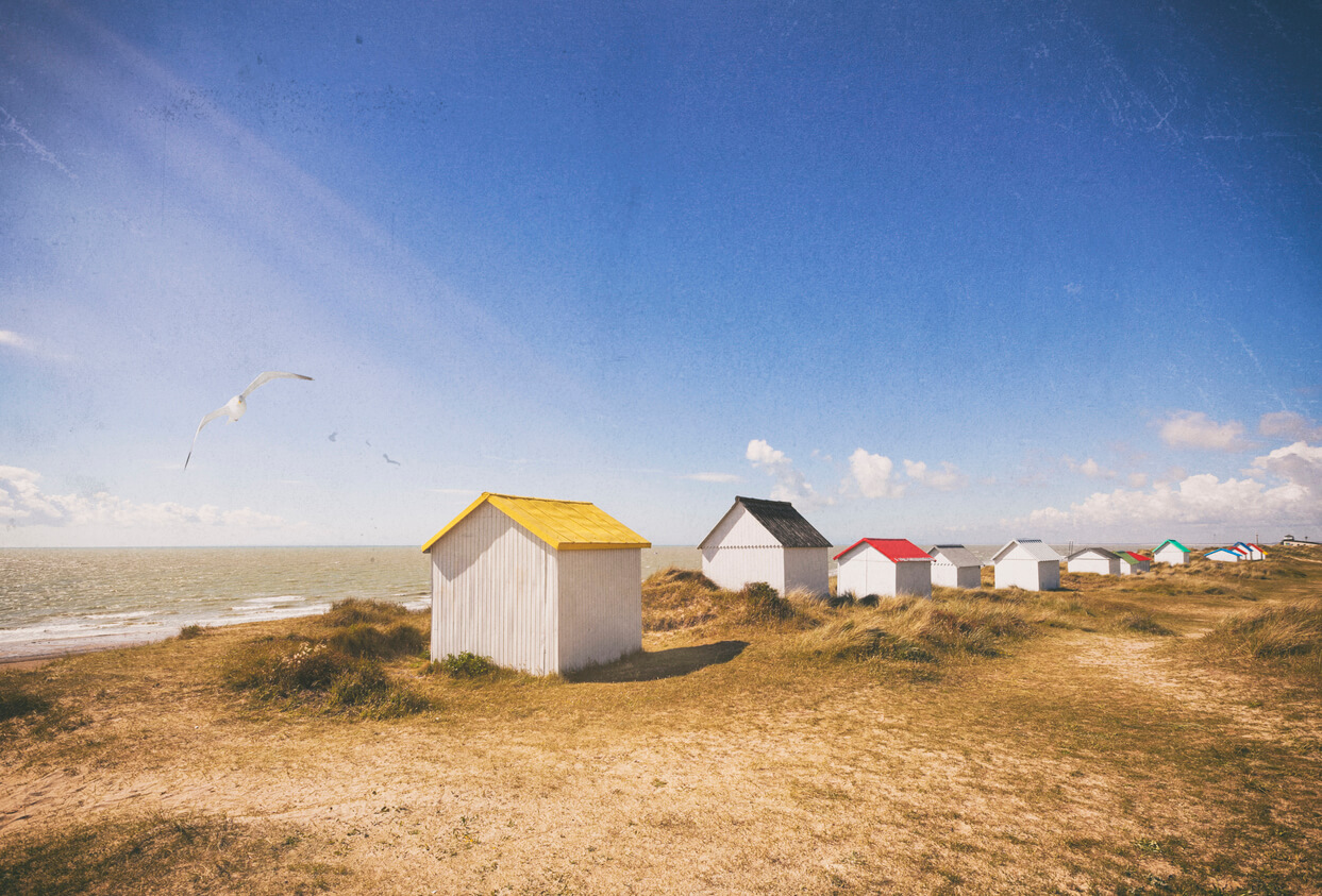 Les cabines de Gouville-sur-Mer