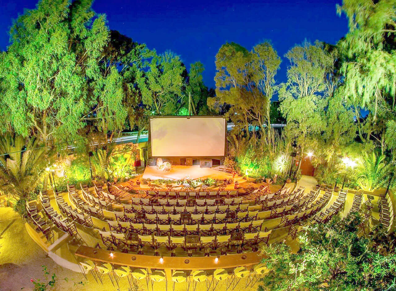 Le cinéma en plein air de Kamari