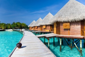 Maldives : Bungalows sur le lagon aux Maldives