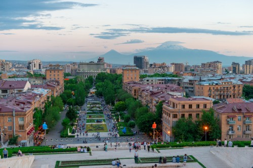 Erevan au lever du soleil