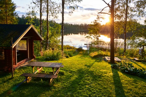 Finlande : Au bord d'un lac en Finlande