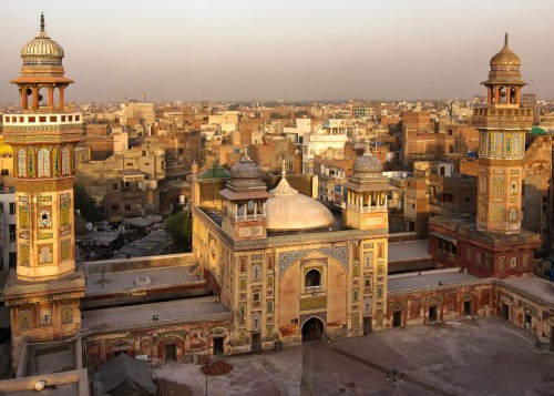 Wazir Khan, la mosquée de Lahore, Pakistan