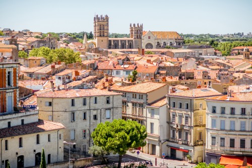 Vieille ville et cathédrale de Montpellier