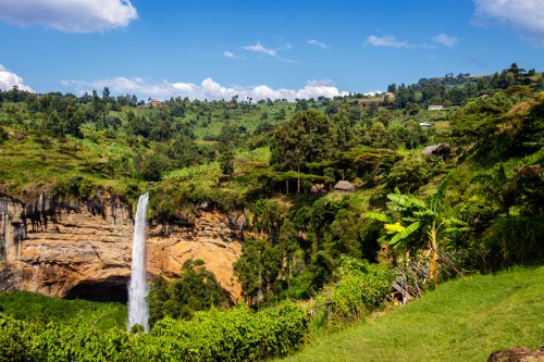 Ouganda : Les chutes de Sipi dans le parc national Mount Elgon