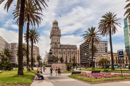 Uruguay : Plaza indepedencia à Montevideo