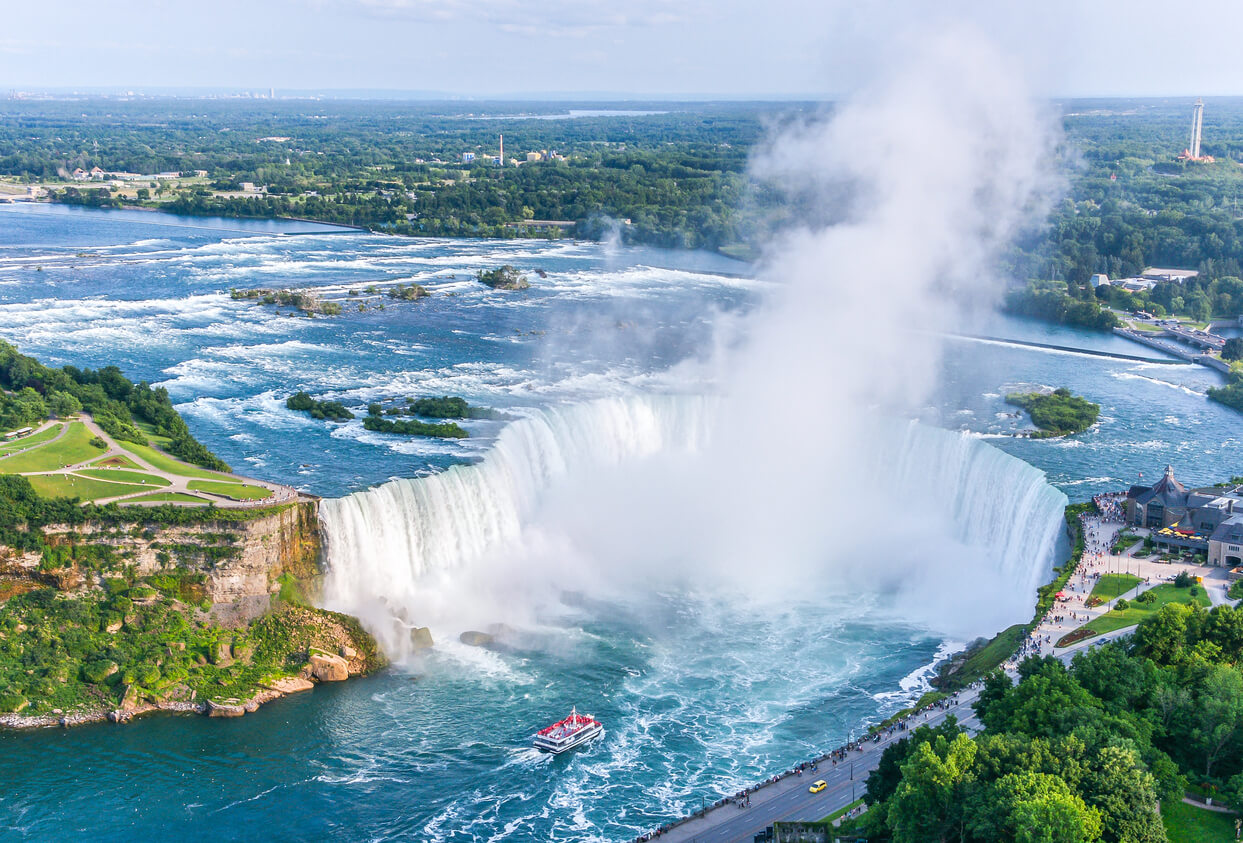 Les chutes du Niagara du côté canadien